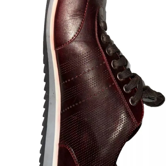 Authentic Magnanni Merino Burgundy Leather Sneakers 18457 Men’s 9.5M Pre owned main image 4